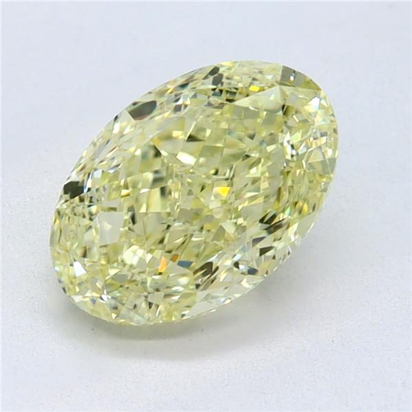 1.07 Ct. Light Yellow Oval Diamond