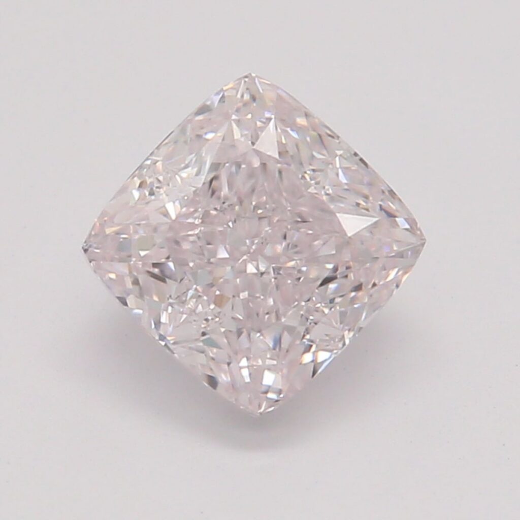 0.76 Ct. Light Pink Cushion Diamond