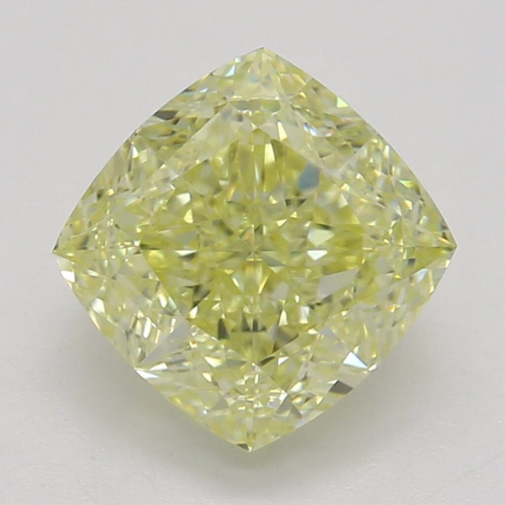 1.21 Ct. Fancy Yellow Cushion Diamond