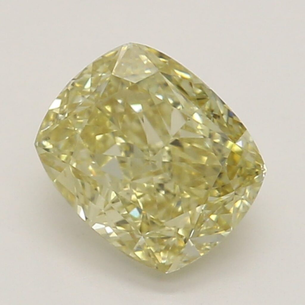 0.62 Ct. Fancy Brownish Yellow Cushion Diamond