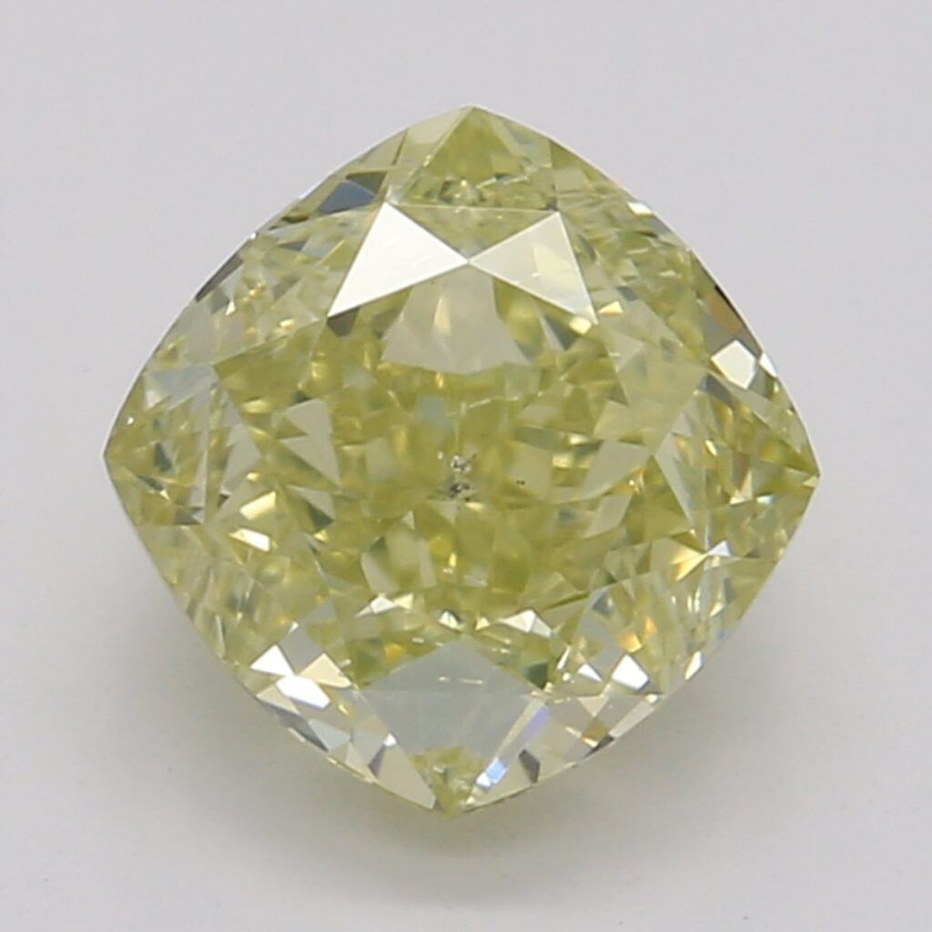1.00 Ct. Fancy Brownish Greenish Yellow Cushion Diamond