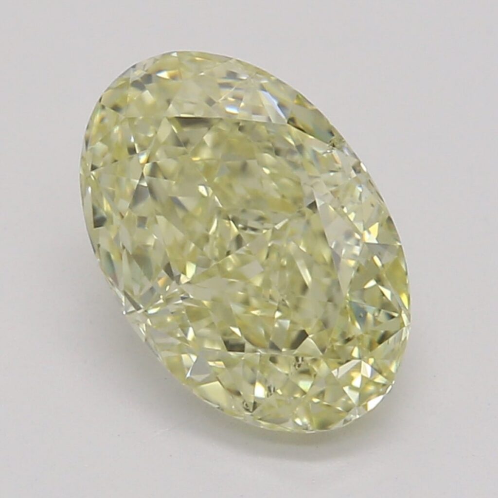 1.07 Ct. Fancy Yellow Oval Diamond