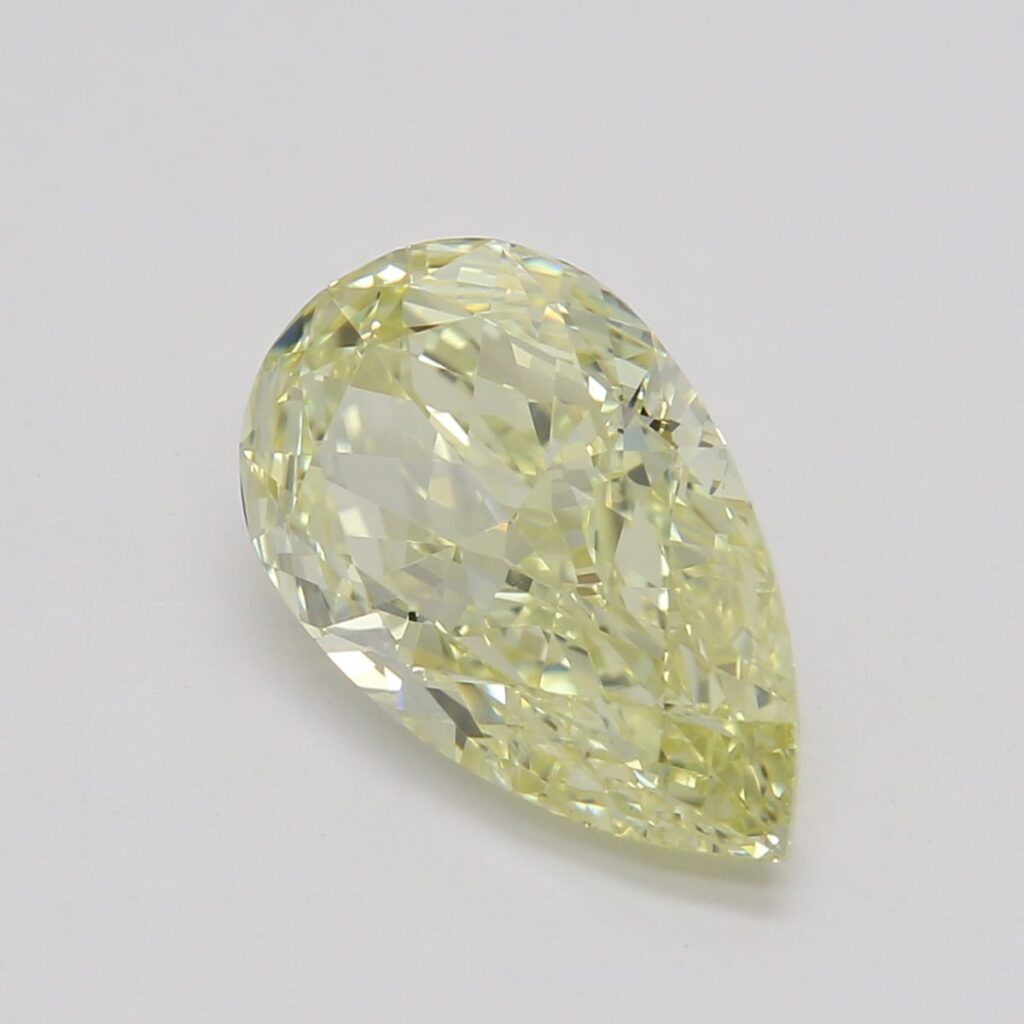 1.72 Ct. Fancy Yellow Pear Diamond