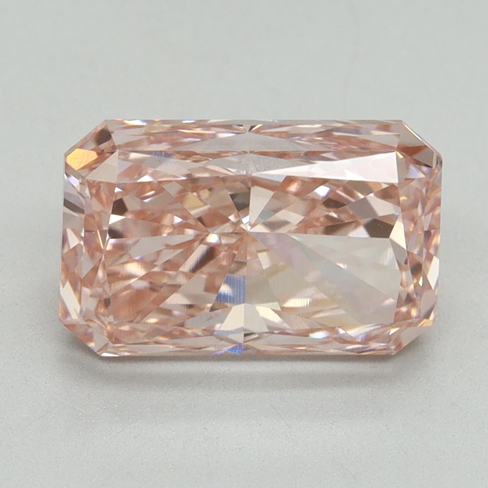 3.06 Ct. Fancy Intense Pink Radiant Lab Grown Diamond