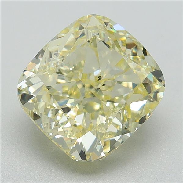 1.08 Ct. Light Yellow Cushion Diamond