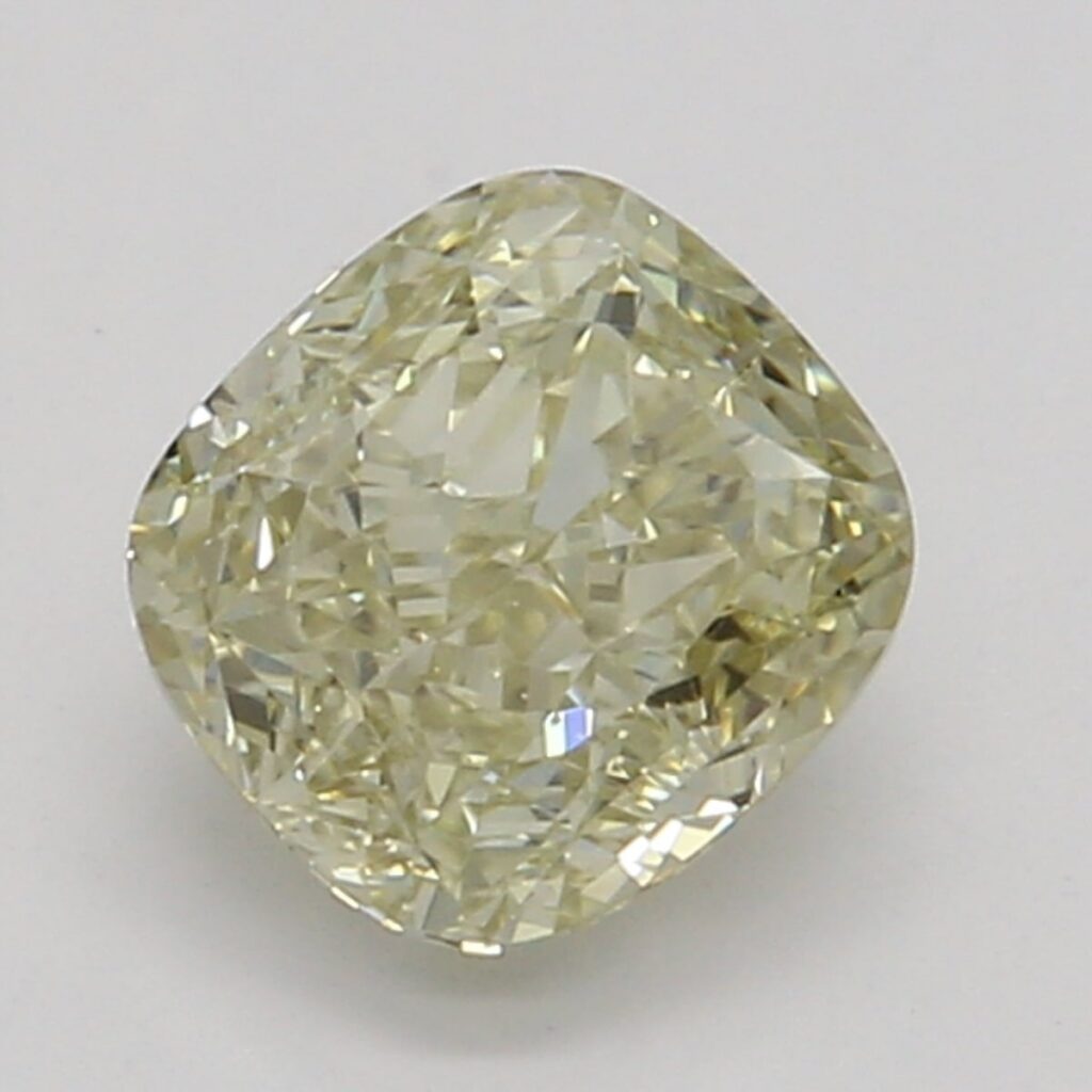 0.50 Ct. Fancy Brownish Greenish Yellow Cushion Diamond
