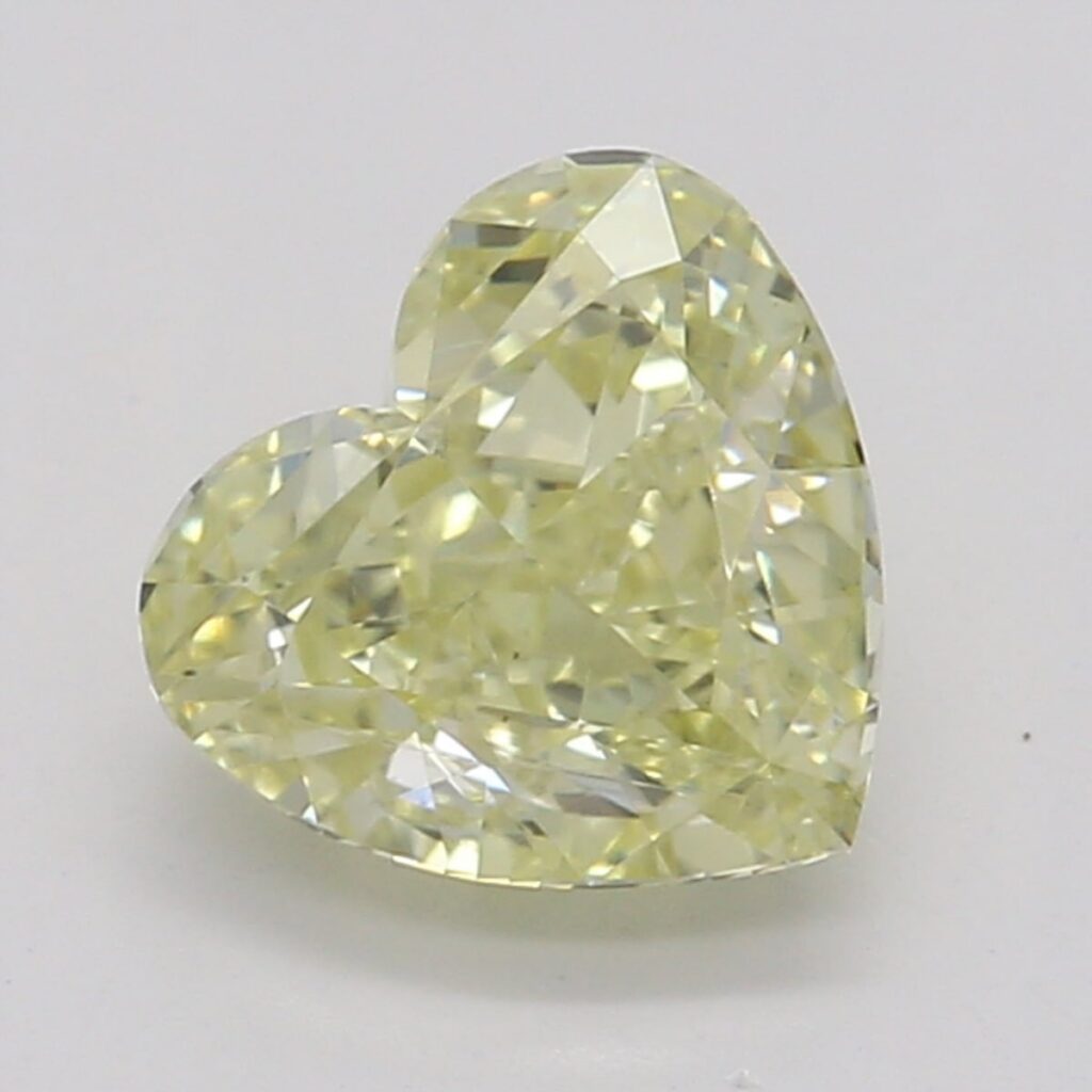 0.71 Ct. Fancy Yellow Heart Diamond