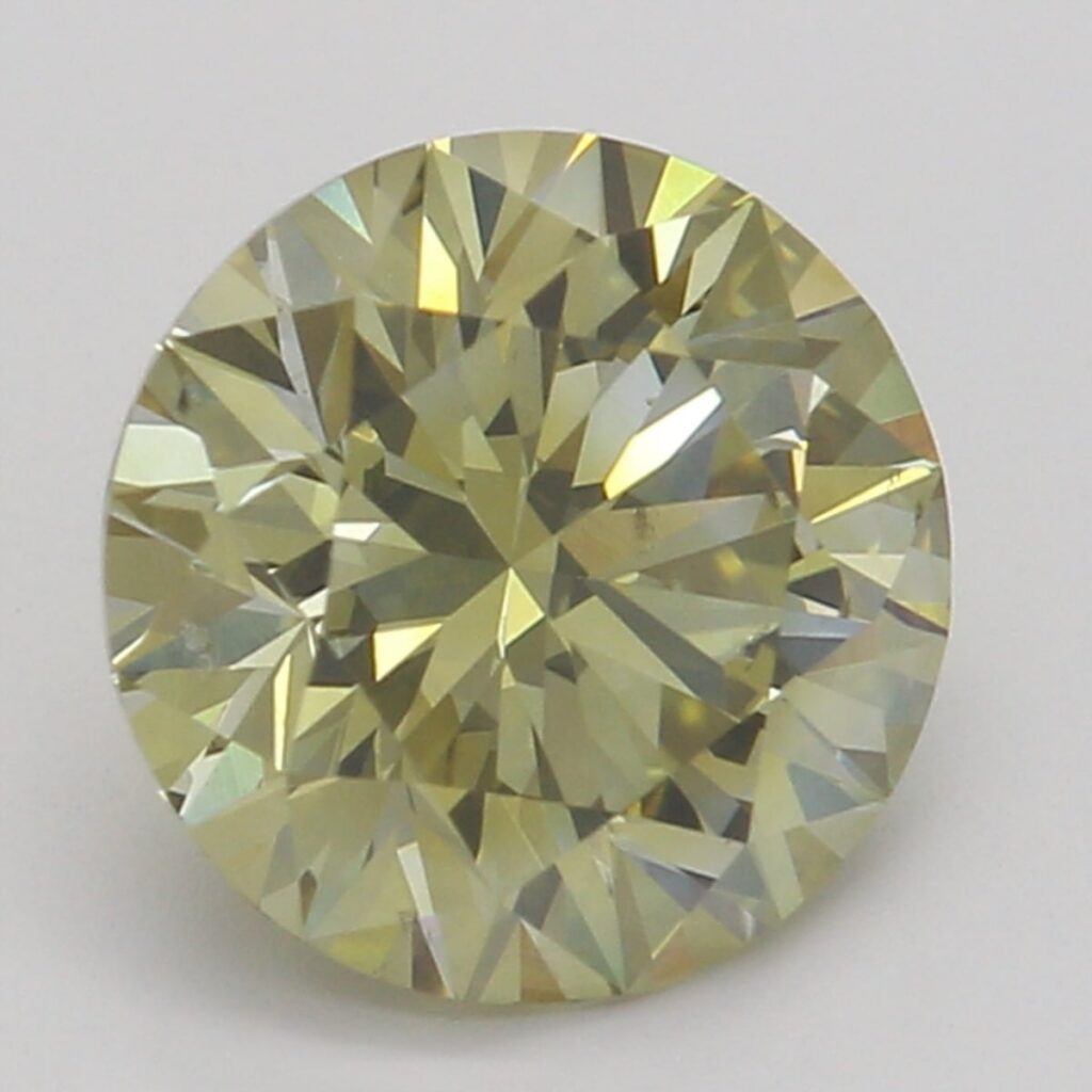 1.01 Ct. Fancy Brownish Greenish Yellow Round Diamond