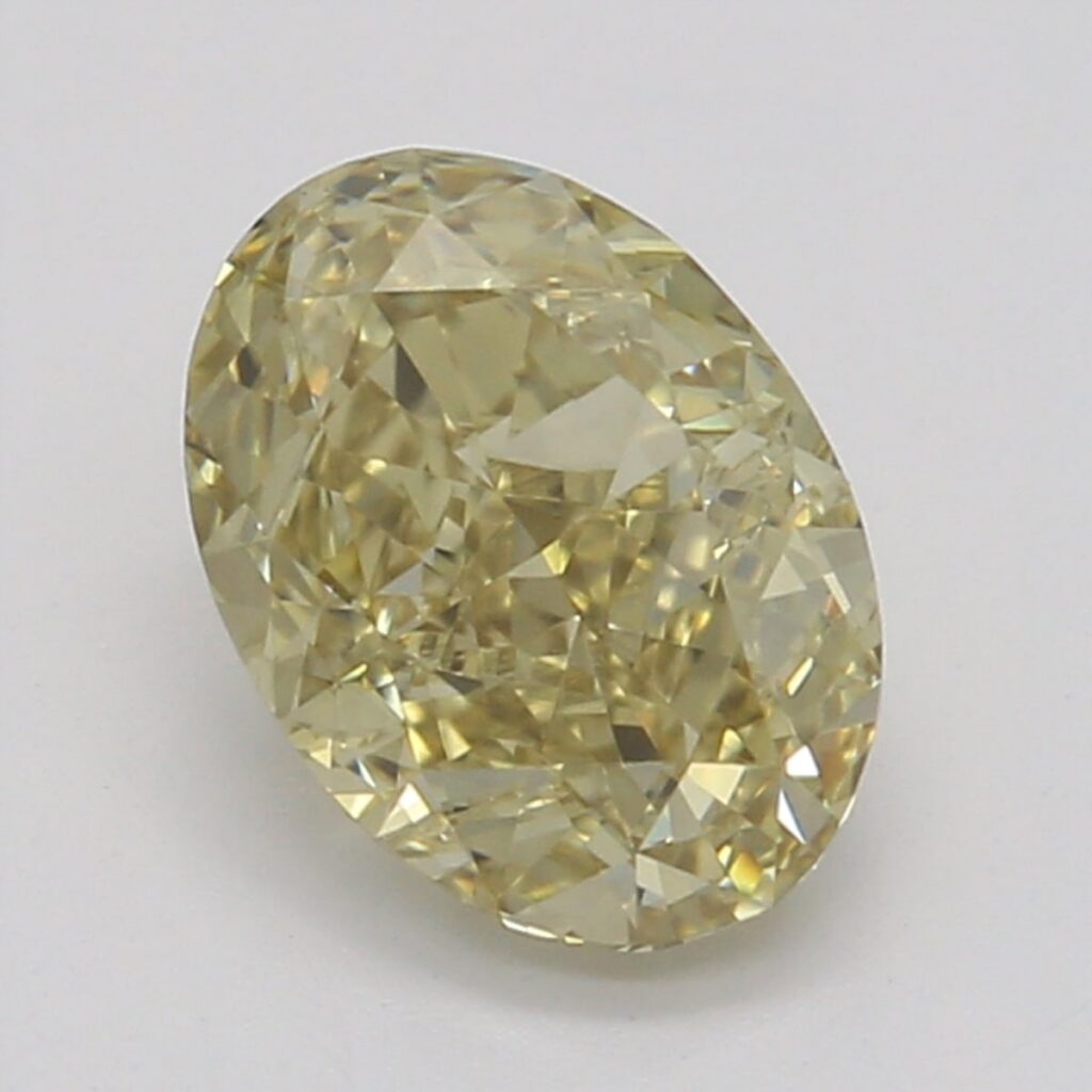 0.71 Ct. Fancy Brownish Yellow Oval Diamond