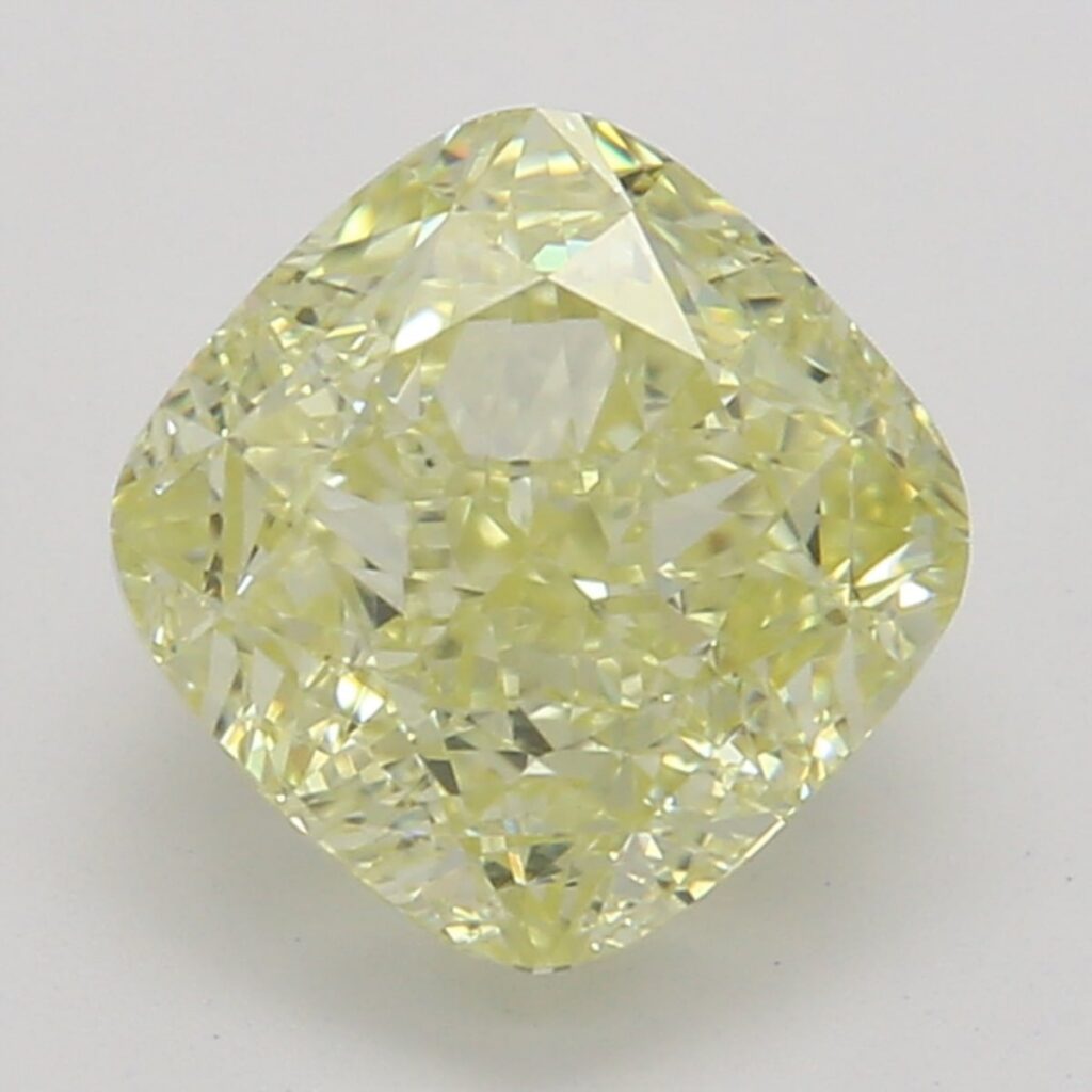 1.12 Ct. Fancy Yellow Cushion Diamond