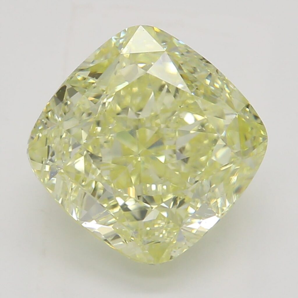2.52 Ct. Fancy Yellow Cushion Diamond