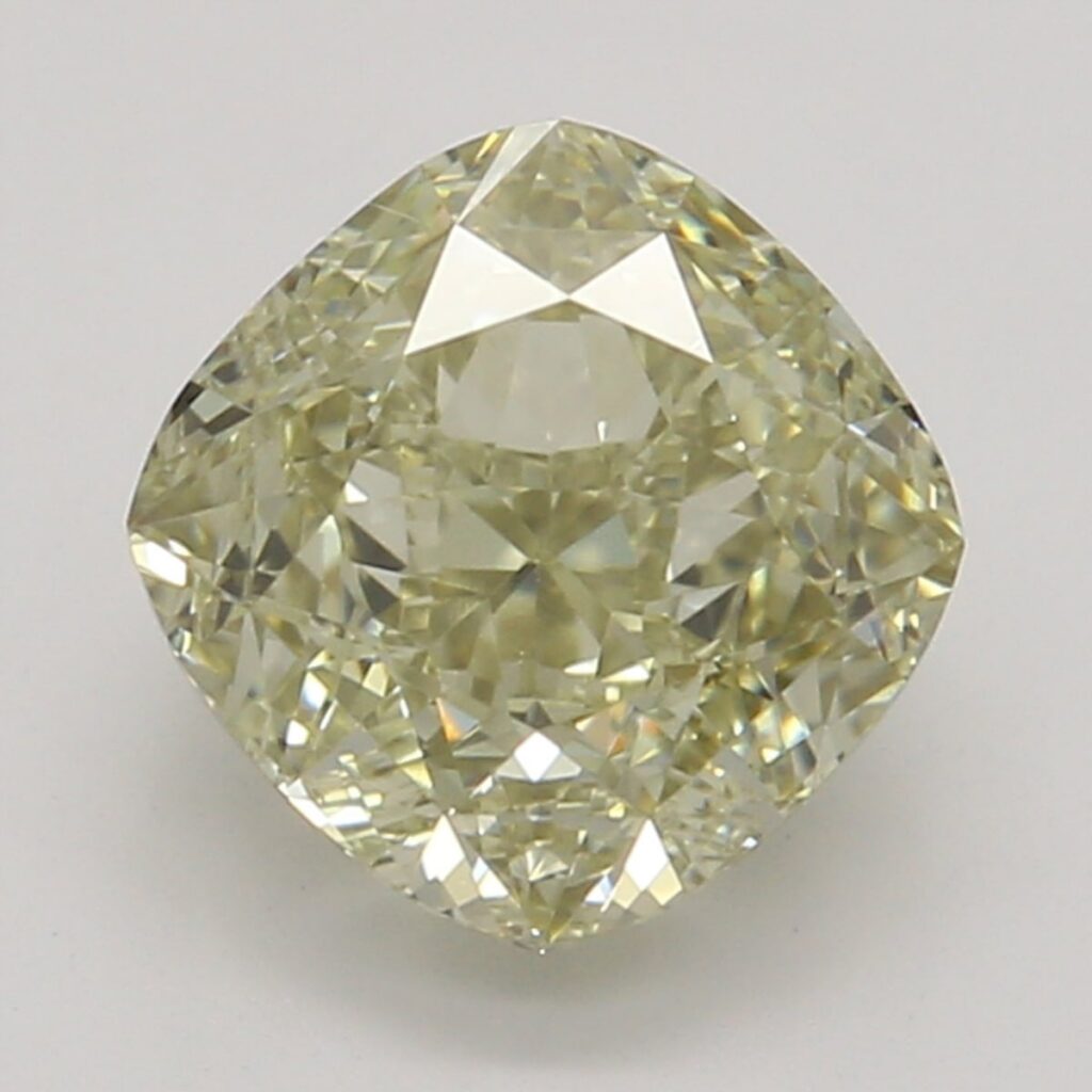 1.02 Ct. Fancy Brownish Greenish Yellow Cushion Diamond