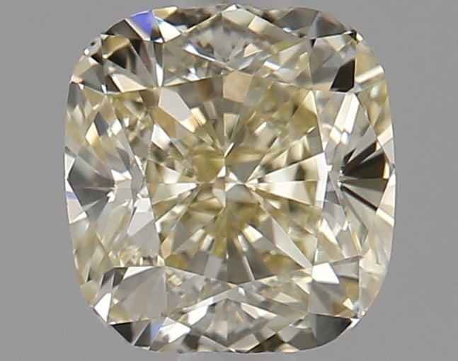 0.73 Ct. Fancy Light Yellow Cushion Diamond