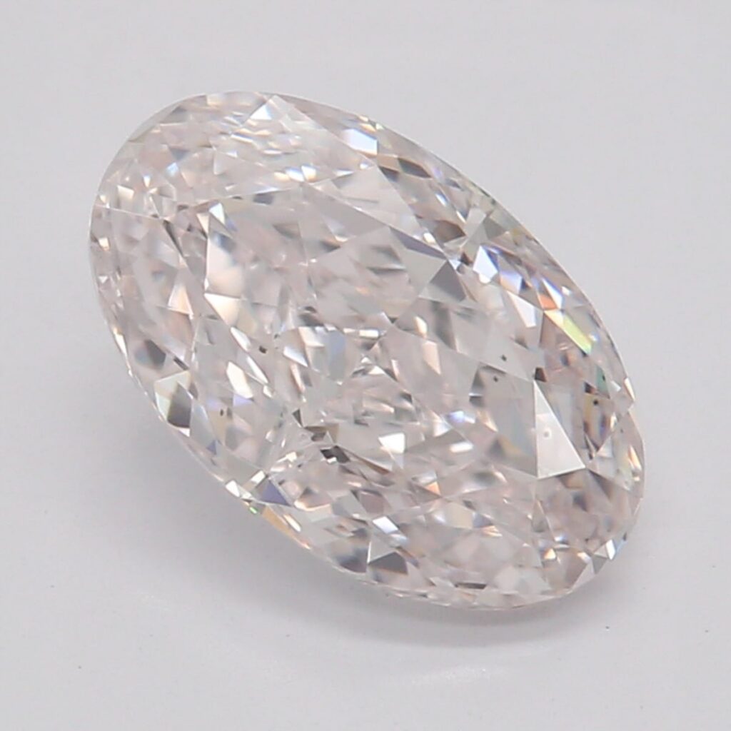 1.01 Ct. Very Light Pink Oval Diamond