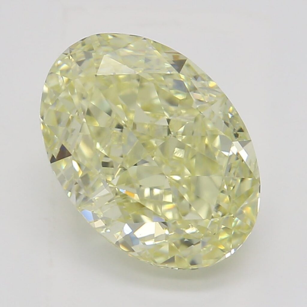 2.01 Ct. Fancy Yellow Oval Diamond