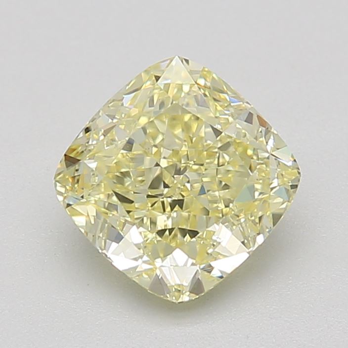 1.08 Ct. Fancy Yellow Cushion Diamond