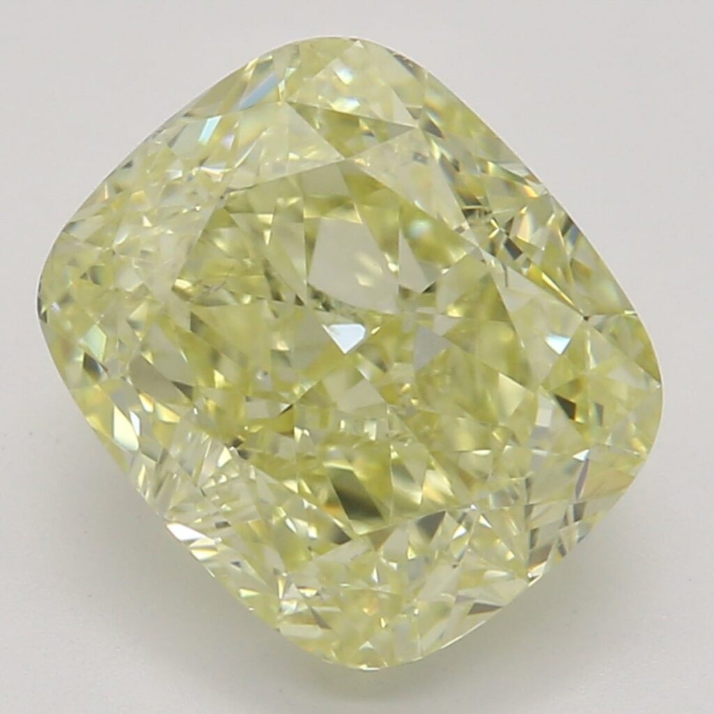 2.02 Ct. Fancy Yellow Cushion Diamond