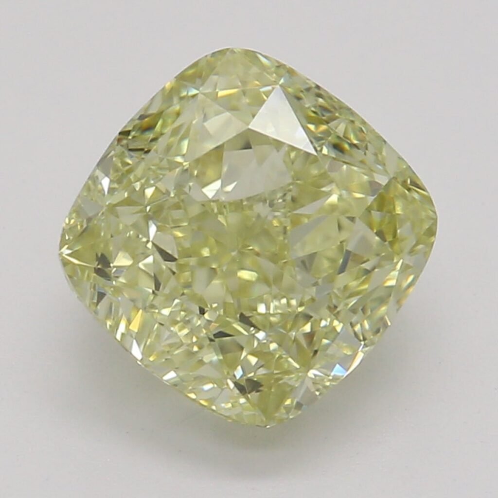 1.52 Ct. Fancy Brownish Greenish Yellow Cushion Diamond