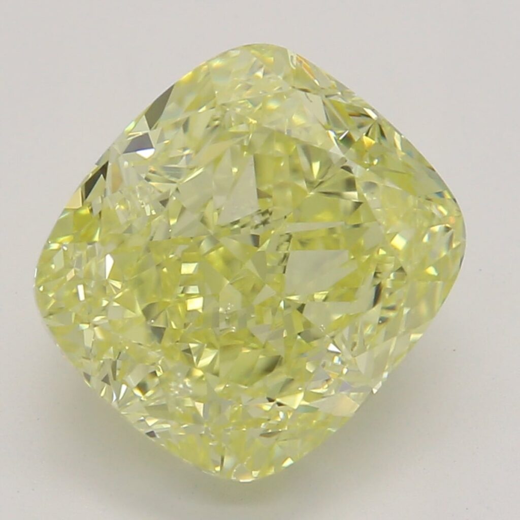 2.66 Ct. Fancy Yellow Cushion Diamond