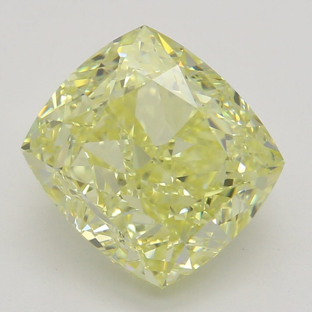 3.01 Ct. Fancy Yellow Cushion Diamond