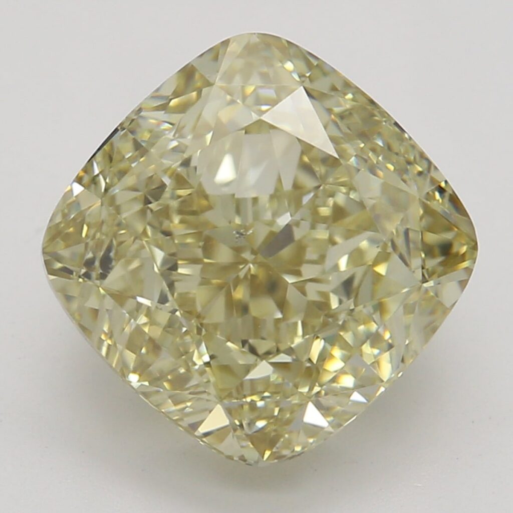 3.02 Ct. Fancy Brownish Yellow Cushion Diamond