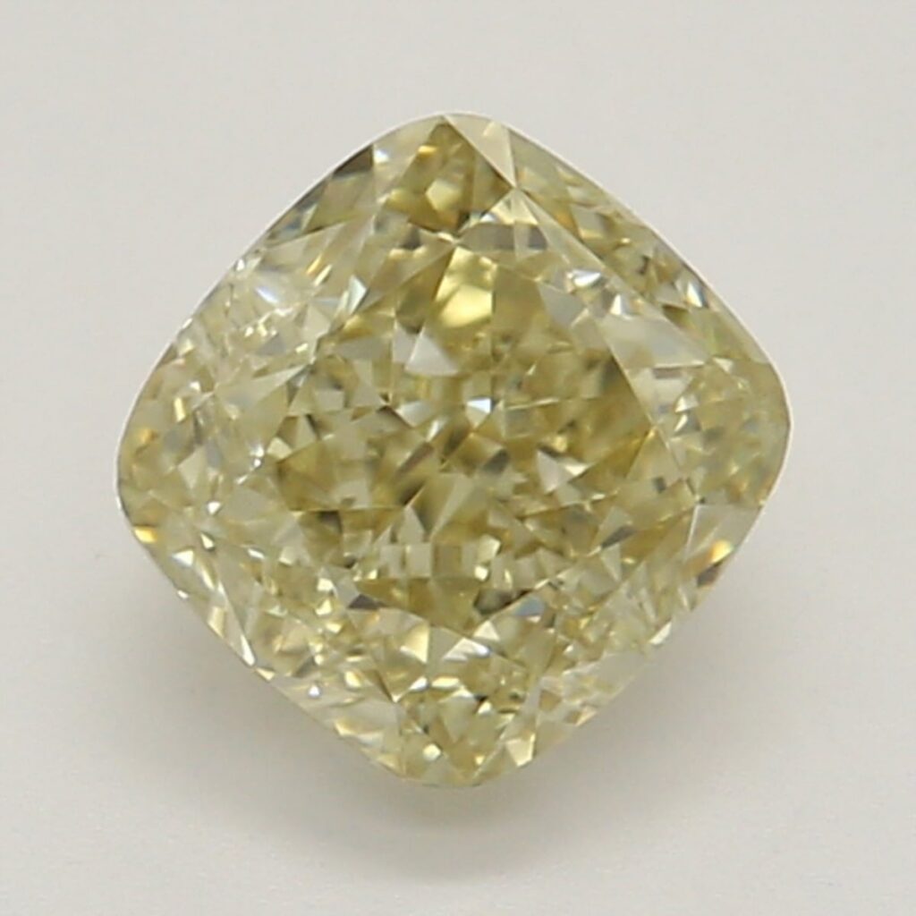 0.50 Ct. Fancy Brownish Yellow Cushion Diamond