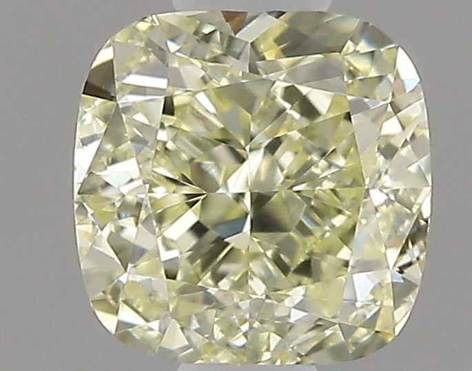 0.60 Ct. Fancy Light Yellow Cushion Diamond