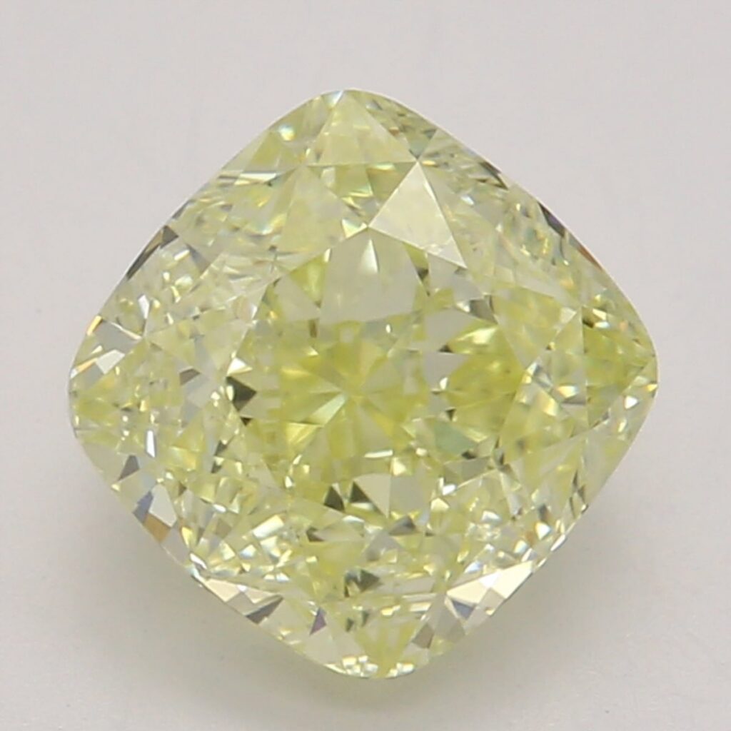 1.11 Ct. Fancy Yellow Cushion Diamond