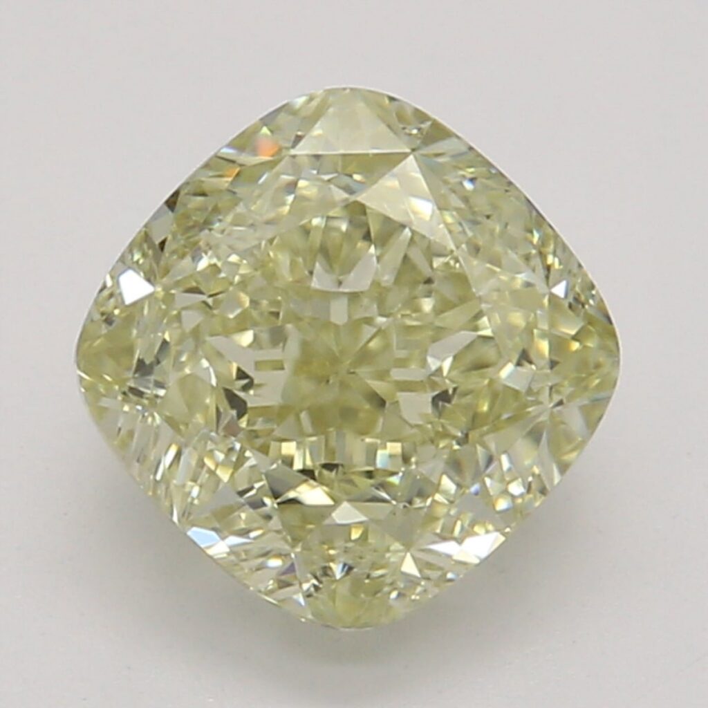 1.04 Ct. Fancy Brownish Greenish Yellow Cushion Diamond