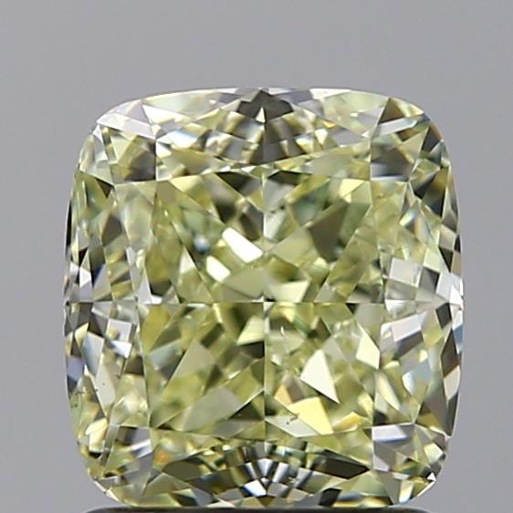 1.70 Ct. Light Yellow Cushion Diamond