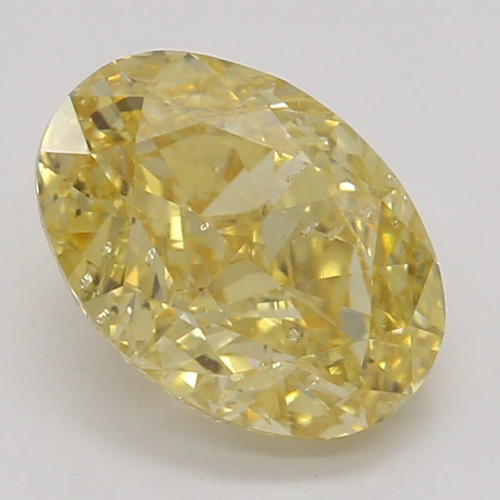 1.08 Ct. Fancy Orange-Yellow Oval Diamond