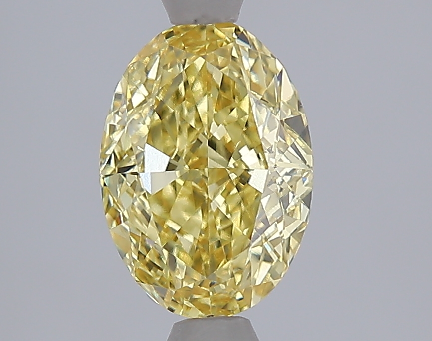 1.58 Ct. Fancy Intense  Yellow Oval Lab Grown Diamond