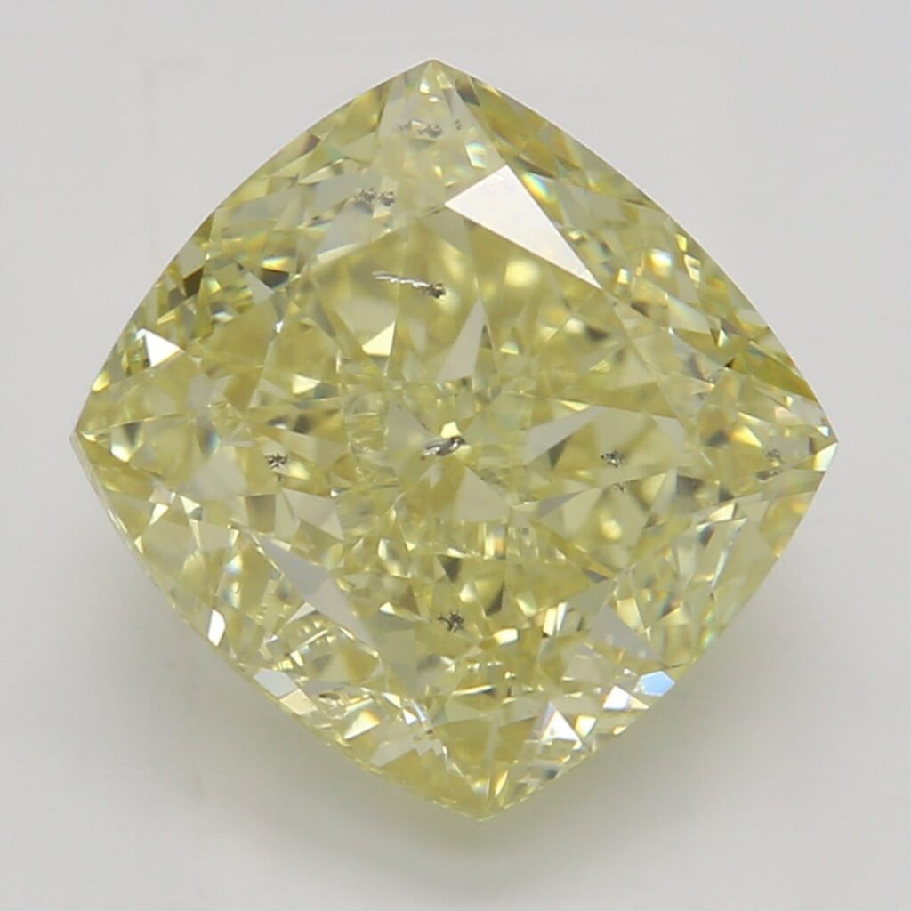 3.07 Ct. Fancy Yellow Cushion Diamond