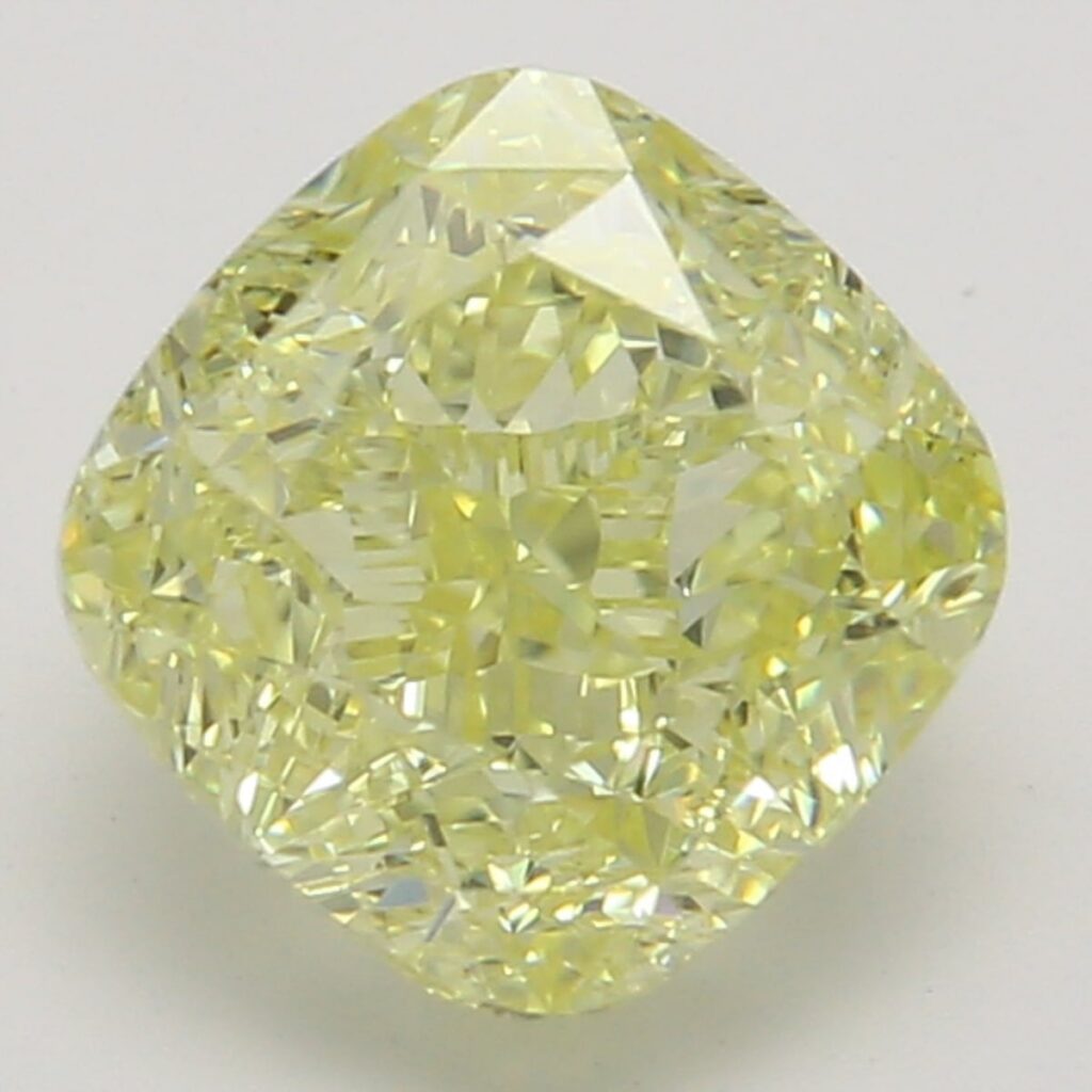 1.15 Ct. Fancy Yellow Cushion Diamond
