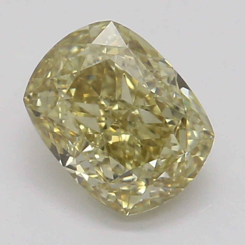 0.70 Ct. Fancy Brownish Yellow Cushion Diamond