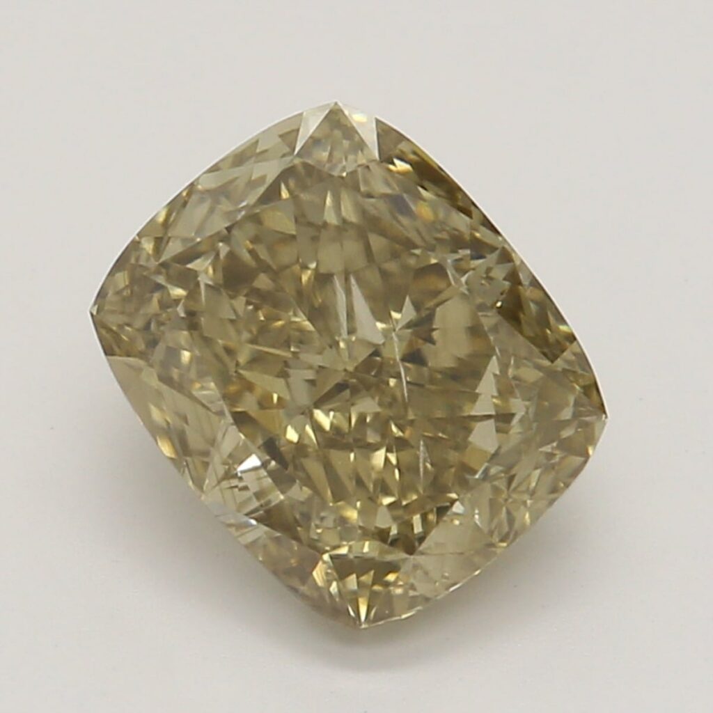 1.02 Ct. Fancy Brown-Yellow Cushion Diamond