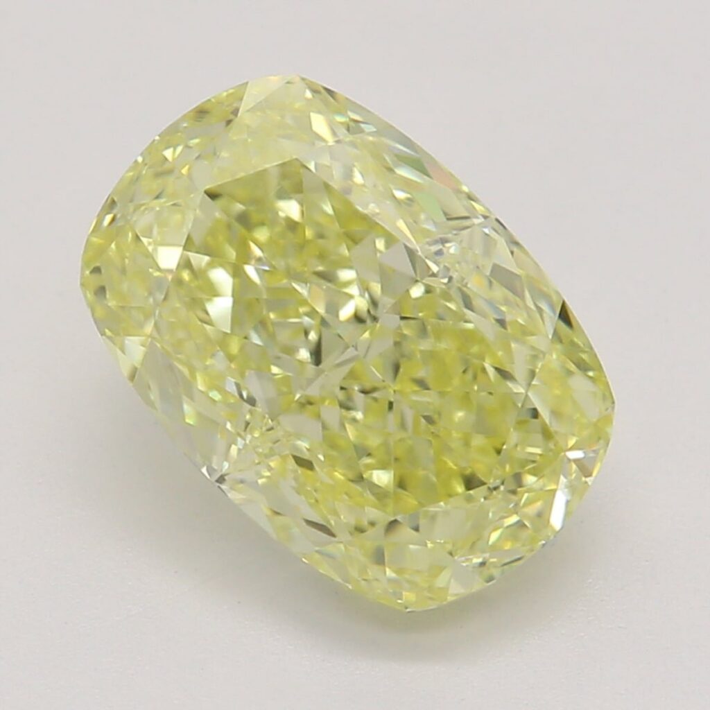 1.68 Ct. Fancy Yellow Cushion Diamond