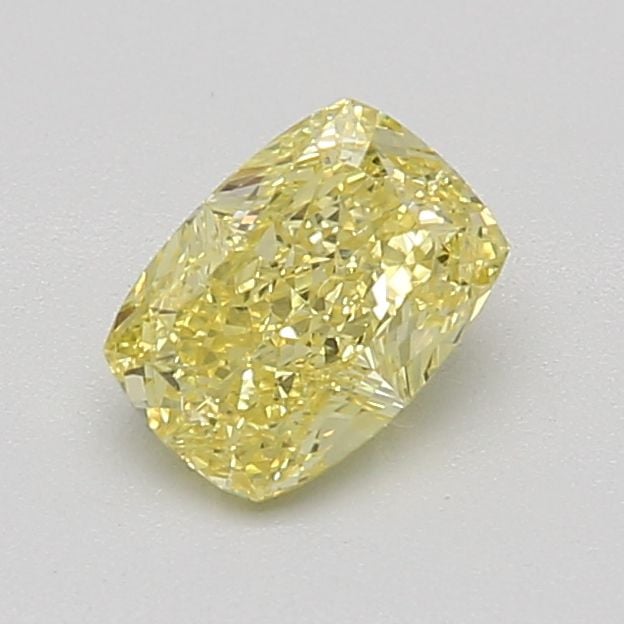 0.50 Ct. Fancy Intense Yellow Cushion Diamond