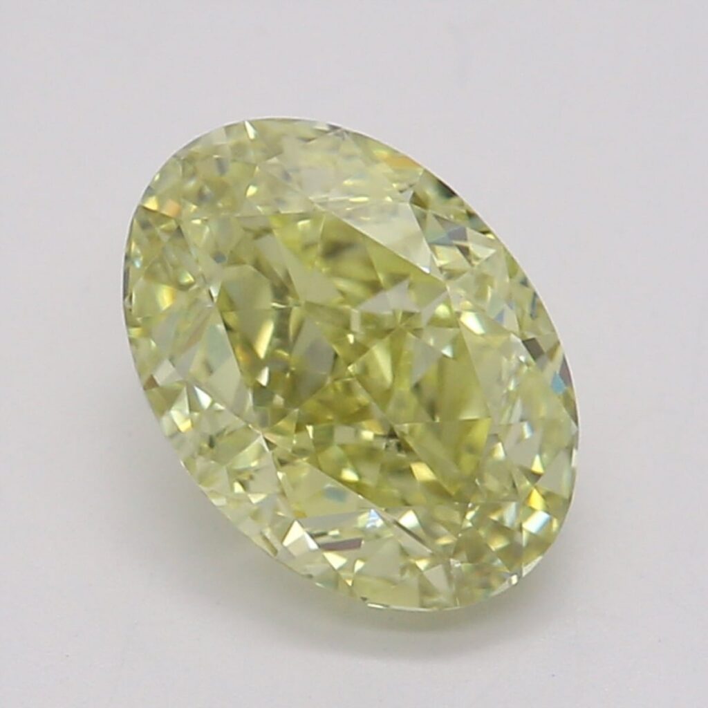0.84 Ct. Fancy Brownish Greenish Yellow Oval Diamond