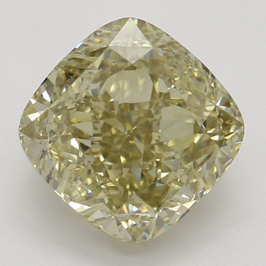 1.65 Ct. Fancy Brownish Yellow Cushion Diamond