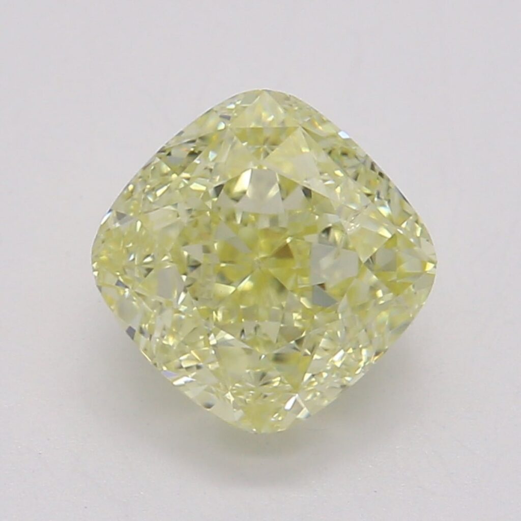 1.01 Ct. Fancy Yellow Cushion Diamond