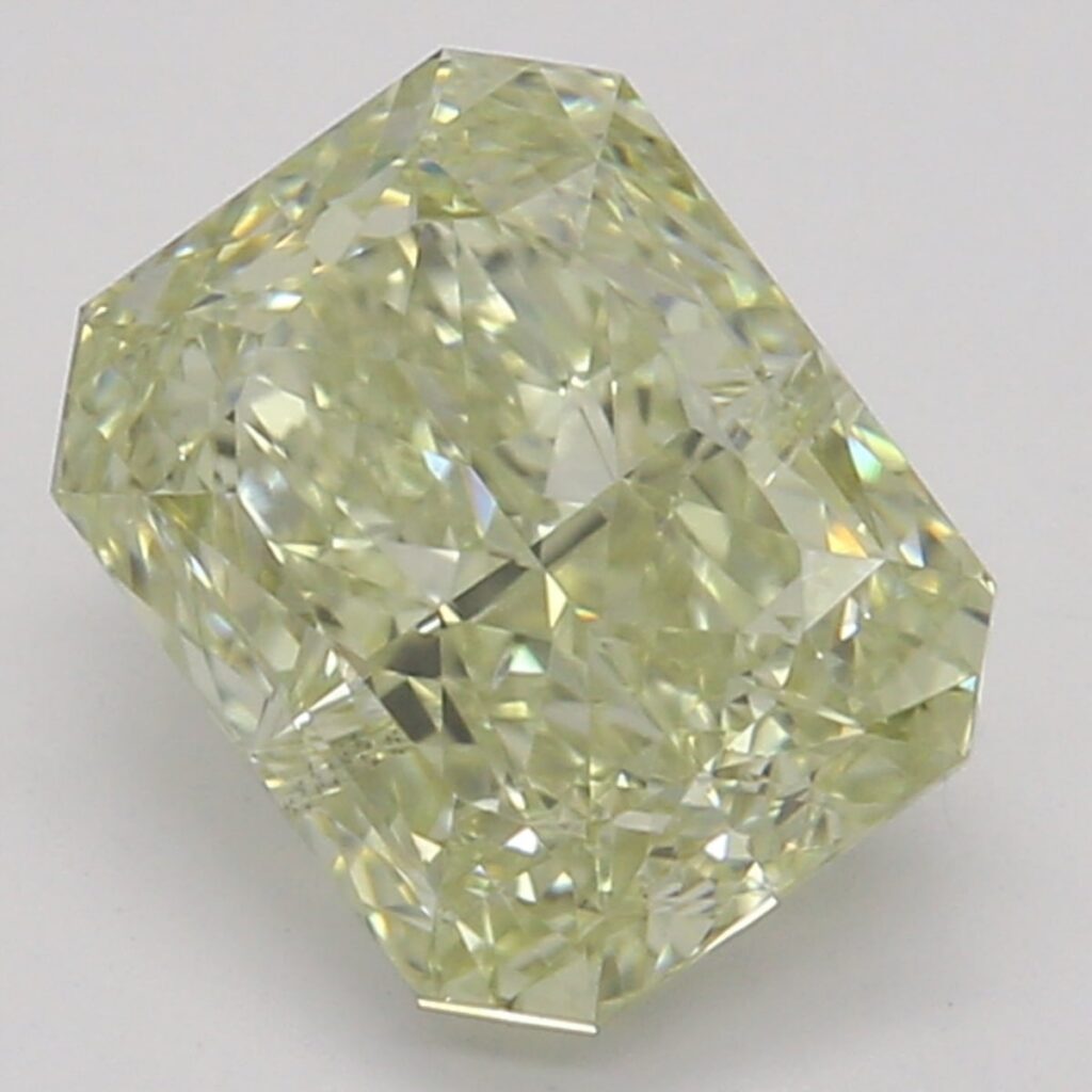 1.04 Ct. Fancy Grayish Greenish Yellow Radiant Diamond