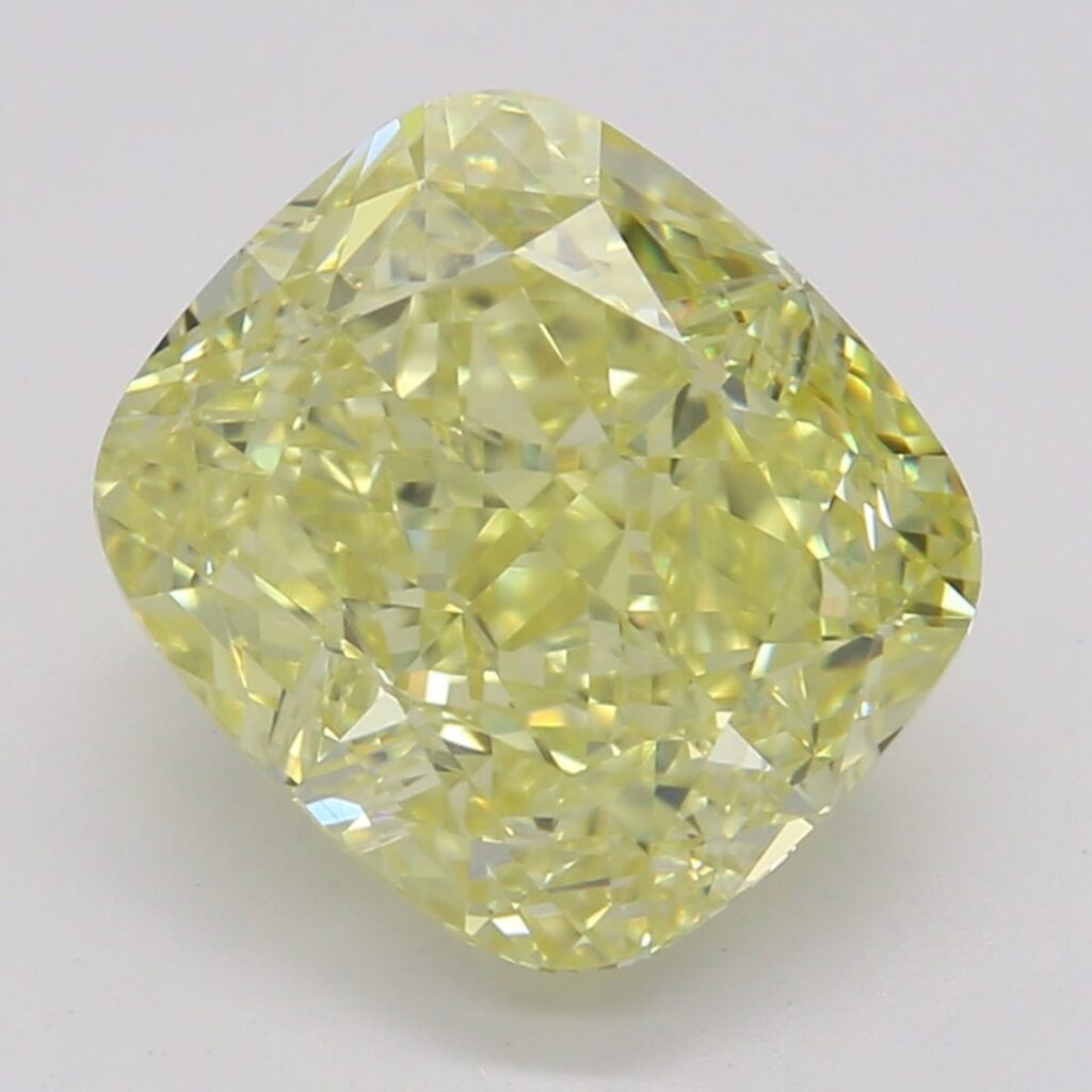 2.43 Ct. Fancy Yellow Cushion Diamond