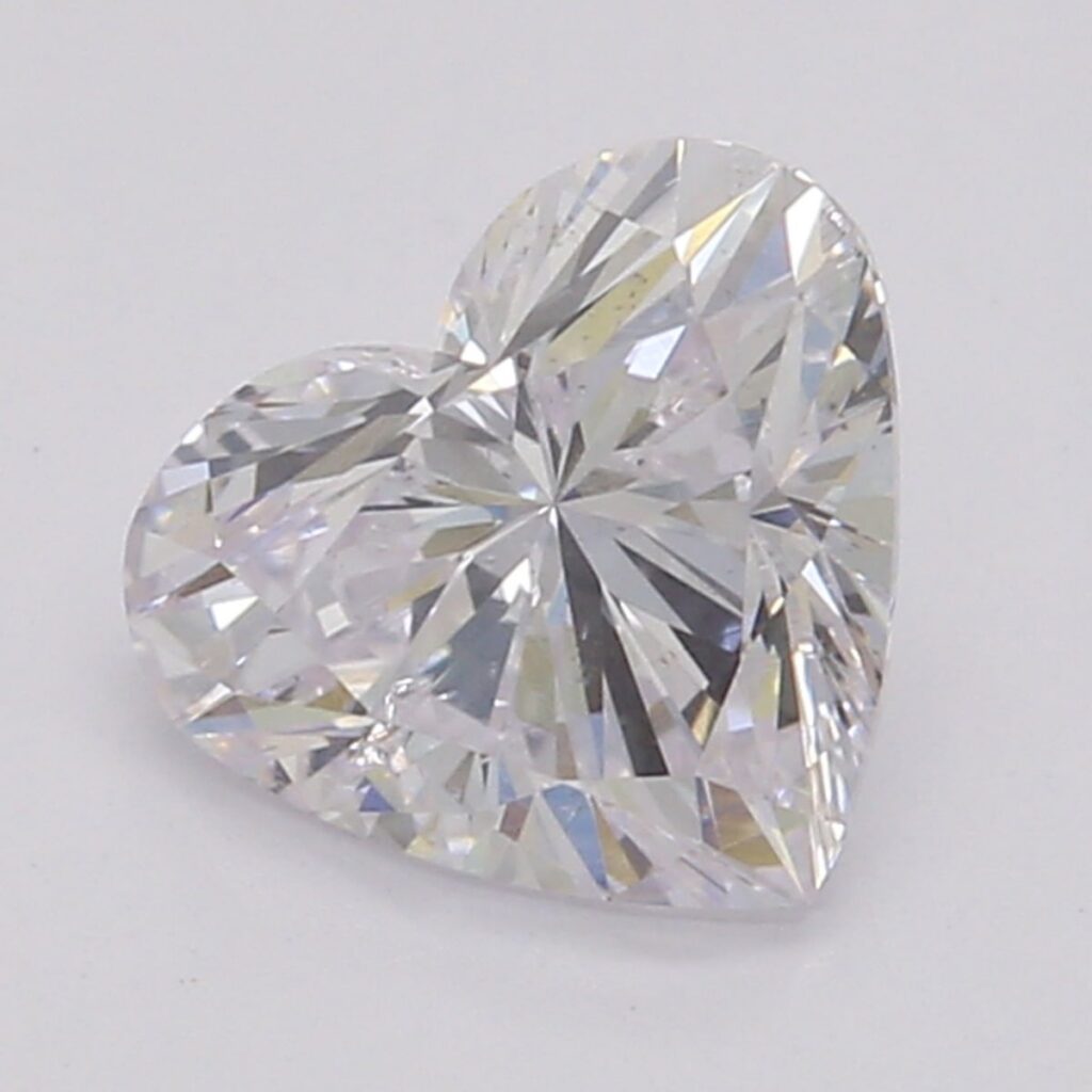 0.52 Ct. Faint Pink Heart Diamond