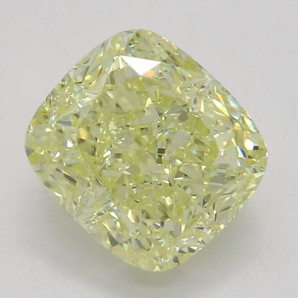 1.71 Ct. Fancy Yellow Cushion Diamond