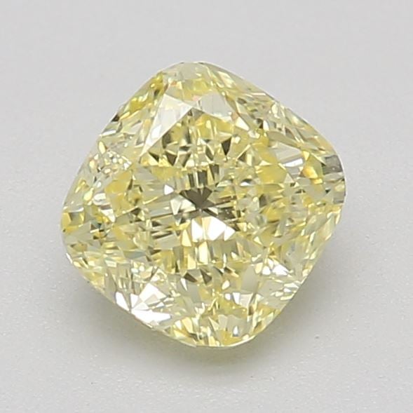 0.70 Ct. Fancy Yellow Cushion Diamond