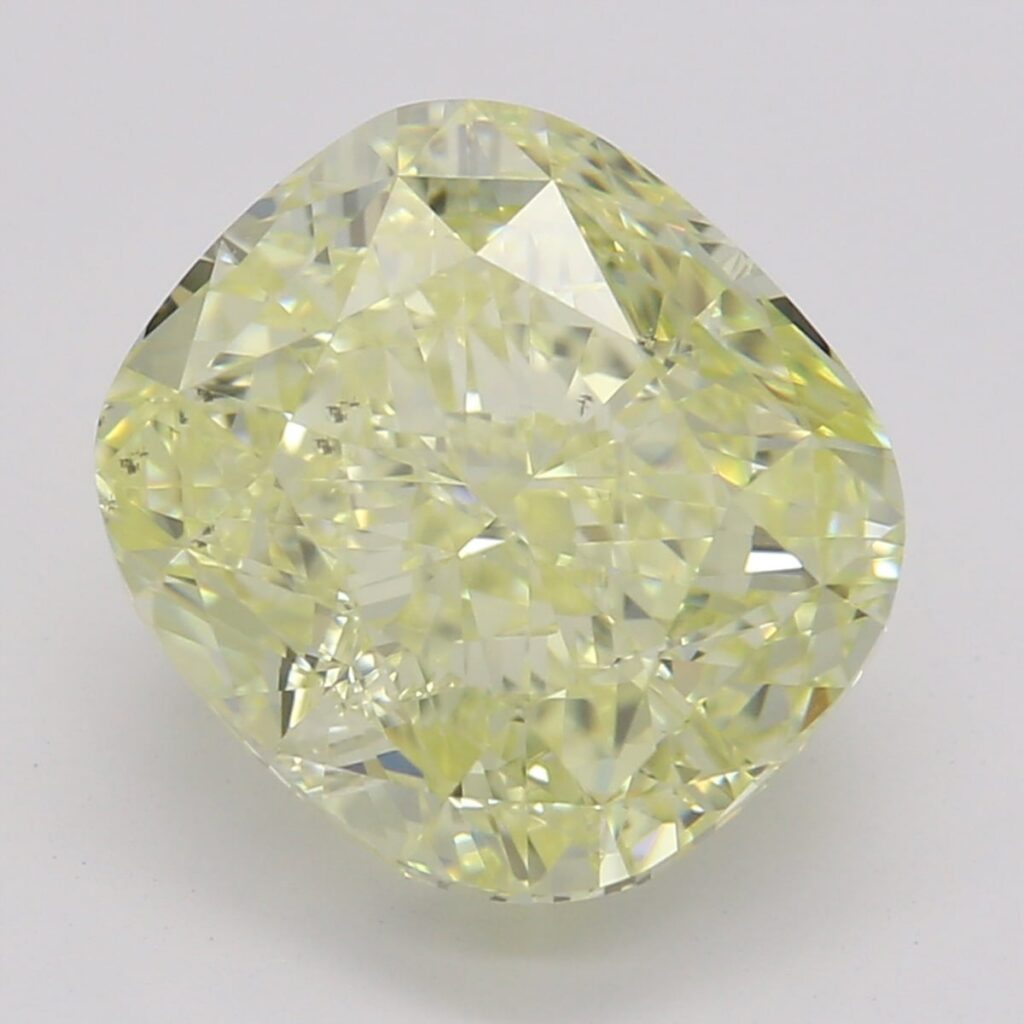 3.02 Ct. Fancy Yellow Cushion Diamond
