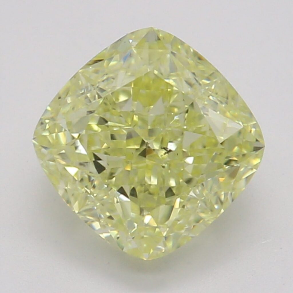 1.02 Ct. Fancy Yellow Cushion Diamond