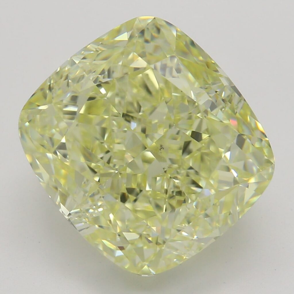 5.01 Ct. Fancy Yellow Cushion Diamond