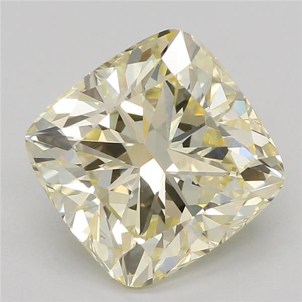 2.09 Ct. Fancy Light Yellow Cushion Lab Grown Diamond